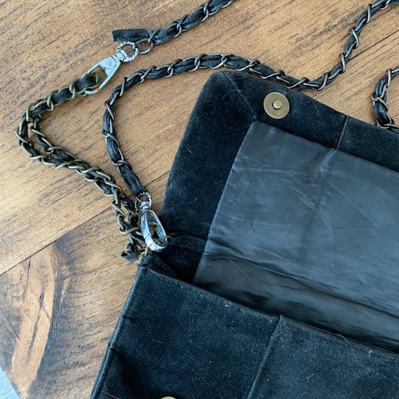 Black vintage clutch with gold studs - Picture 4 of 7